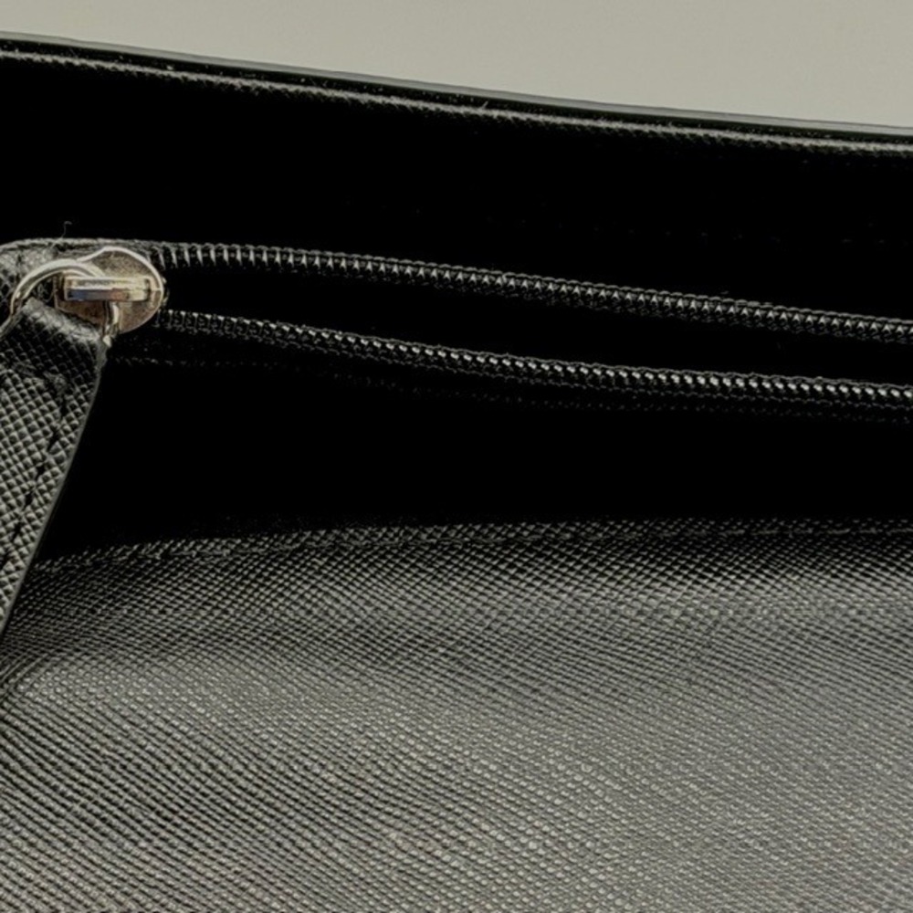 Michael Kors Black Pebbled Leather Continental Wallet Contrast Stitching Logo - Picture 6 of 9